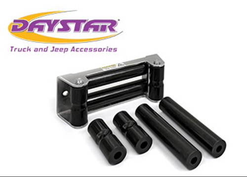 Daystar International Roller Fairlead Rope Rollers For Synthetic Winch Rope Black