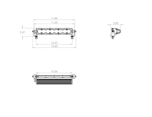 Baja Designs 10 Inch LED Light Bar Spot Pattern S8 Series