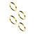 KC HiLiTES Bezel Ring FLEX ERA BAR Gold 4PC