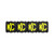 KC HiLiTES Cover FLEX ERA LED Light Bar 10in Black Yellow EA