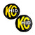 KC HiLiTES Cover 8in Vinyl HID Black Yellow PR