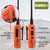 Rugged Radios 2 PACK - Rugged GMR2 PLUS GMRS and FRS Two Way Handheld Radios - Safety Orange