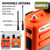 Rugged Radios 2 PACK - Rugged GMR2 PLUS GMRS and FRS Two Way Handheld Radios - Safety Orange