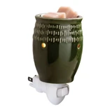 Green Etched Pluggable Fragrance Warmer