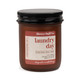 6 oz. amber glass jar candle from Slower Days Co., labeled Laundry Day
