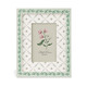 Cottage Bloom Floral Photo Frame With Green Trim