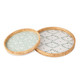 Cottage Bloom Wooden Round Tray S/2