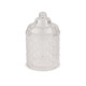 Cottage Bloom Clear Vintage Glass Vessel