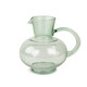 Cottage Bloom Green Bubble Glass Pitcher