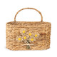 Cottage Bloom Wall Basket With Floral Accent