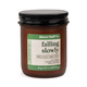 6 oz. amber glass jar candle from Slower Days Co., labeled Falling Slowly