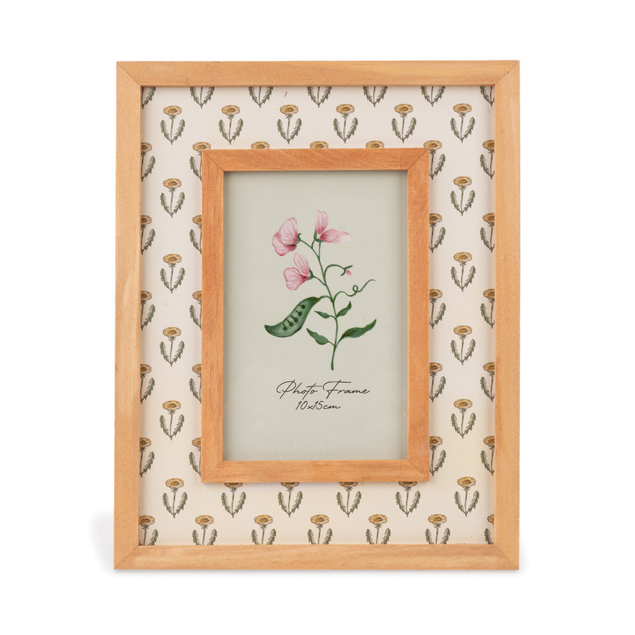 Cottage Bloom Daisy Pattern Rectangular Photo Frame