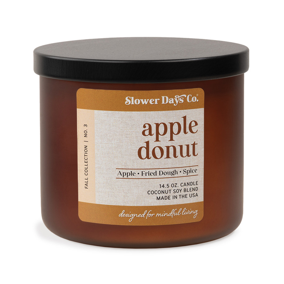 Slower Days Co. - Apple Donut 14.5 oz Jar Candle