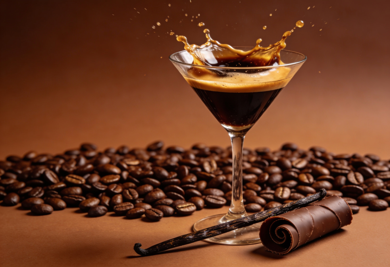 Shop our Espresso Martini fragrance: a blend of espresso, vanilla and chocolate.