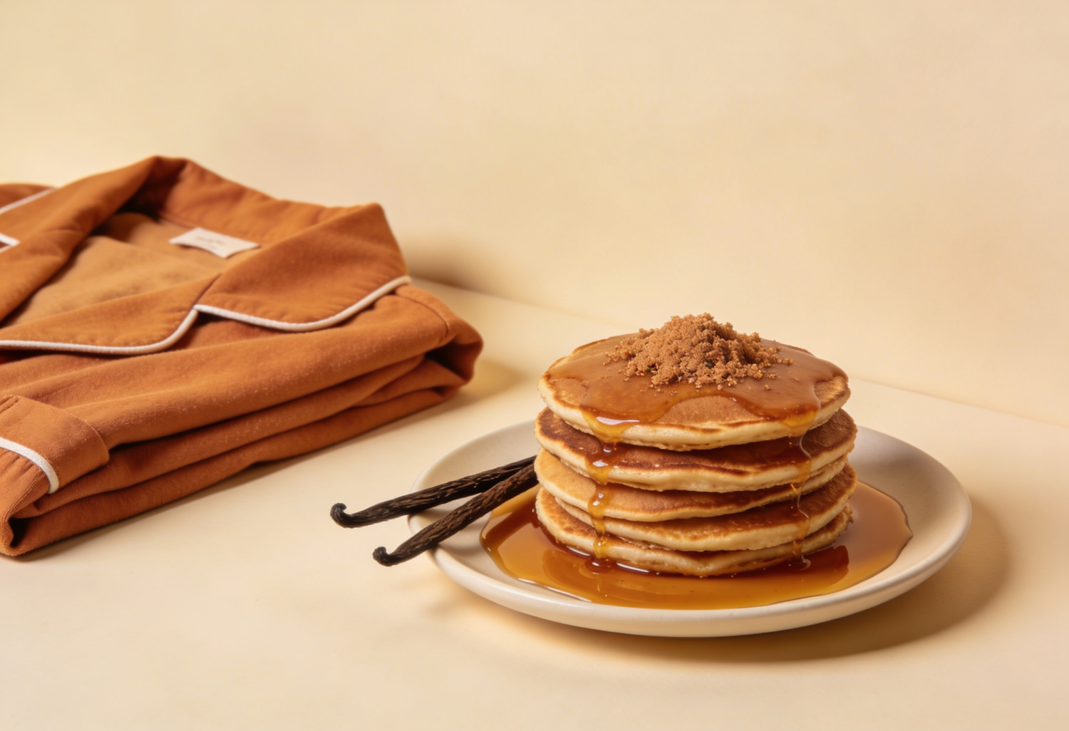 Shop our Pancakes & PJs fragrance: a blend of maple, brown sugar and vanilla.