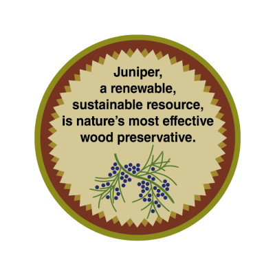 Juniper-infused natural wood waterproofer
