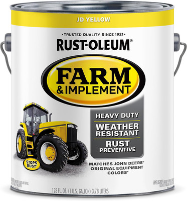 Rust-Oleum Farm & Implement Enamel Tractor Paint John Deere Yellow