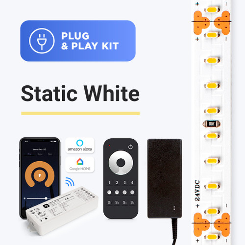 Static White LED Strip Light Kit with CRI 98 PNP Static White LED Strip Light Kit with CRI 98 PNP