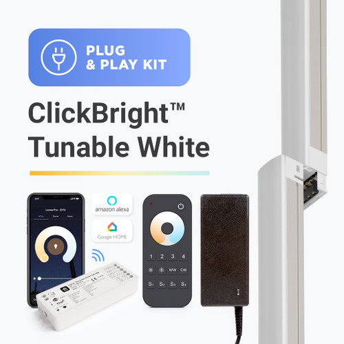 ClickBright Tunable White plug and play kit with smart control options ClickBright Tunable White plug and play kit with smart control options