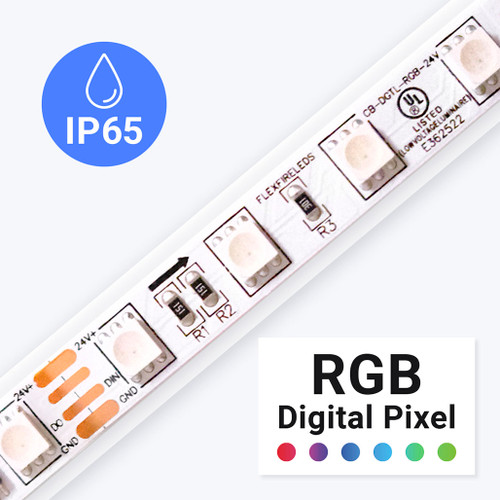 Outdoor (IP65) ColorBright™ RGB Digital Pixel LED Strip Light