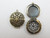 1 pc Diffuser Photo Locket - antique bronze plated brass - 27mm diameter