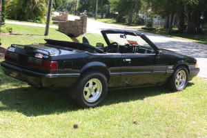 1989 Black Ford Mustang Convertible Stick Car Rolling Chassis