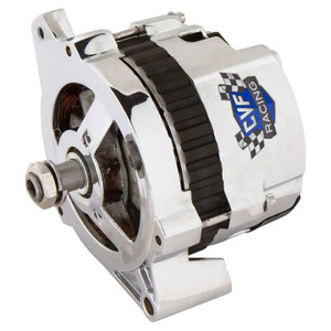 CVF Racing GM CS130 1 Wire Alternator 140 Amp Chrome Plated
