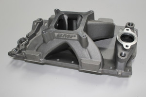 BMP 061041 Small Block Chevy Bowtie/Vortec Series Aluminum Intake Manifold 4150 Carb Flange