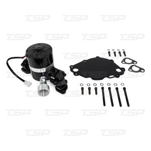 Small Block Ford 302/351W High Flow Black Aluminum Electric Water Pump