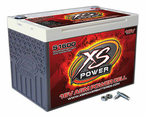 XS Power S1600 AGM Deep Cycle Battery 16 Volt 500 Cranking Amps Top Terminal