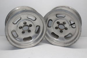 Fenton Mag Aluminum Slotted Wheels 14 x 6 Wide 5 on 4 1/2 Mopar Bolt Pattern 