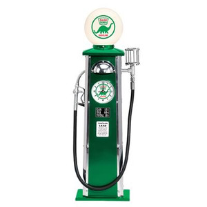 Sinclair Opaline Motor Oil Lighted Gas Pump Replica 39 1/2" x 11 1/2" x 9 1/2"