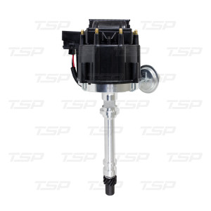 Black Big Small Block Chevy HEI Ignition Distributor Mechanical & Vacuum Advance