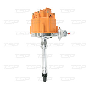 Orange Big Small Block Chevy HEI Ignition Distributor Mechanical & Vacuum Advance