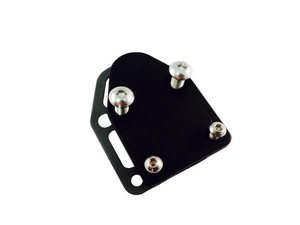PRP-7400 Black Aluminum Small Block Chevy Fuel Pump Block-Off Plate