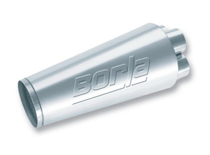 Borla 40997 Shorty Collector Muffler Stainless Steel Polished 2.125" 3.500"