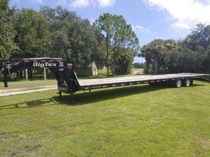2017 Big Tex 22GN Tandem Dual Wheel Gooseneck Open Deck Over Trailer