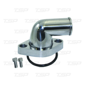 Big Small Block Chevy Billet Aluminum 90° Polished Swivel Water Neck Thermostat Housing