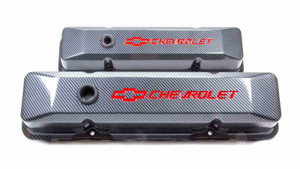 Proform 141-121 Small Block Chevy Carbon Fiber GM Licensed Tall  Valve Covers