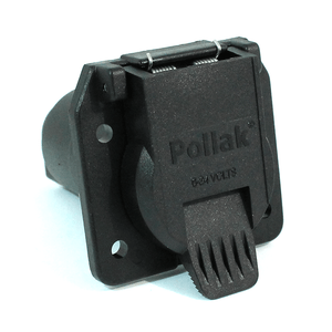 Pollak 12-707 Universal 7-Way RV Trailer Connector Socket Heavy Duty Nylon