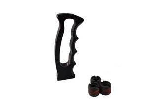 Billet Aluminum Pistol Grip Shifter Knob Open Design Black Billet Aluminum Pistol Grip Shifter Knob Open Design Black