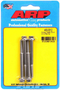 ARP 400-0312 Stainless Steel Polished Carburetor Float Bowl Bolts 4-Pack