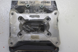 Trans-Dapt Performance 2040 Carburetor Adapter Open Center 2-Barrel Carburetor/2-Barrel Manifold