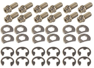 Stage 8 8911 Small Block Chevy Nickel Plated Locking Header Fastener Kit