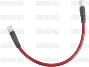 -3 AN 36" Stainless Steel Braid Red Covered Brake Line Str/Str