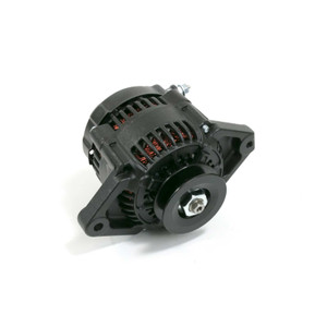 Black Nippondenso Style 90 Amp Mini Race Alternator 90 Amp V Belt 1 Wire 