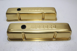 Moroso 68000 Small Block Chevy Aluminum Gold  Valve Covers Used