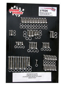 Stainless Steel Hex Engine Fastener Kit Ford FE 352-390-428 17526
