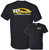TG Motorsports Logo 2 Color T-shirt Black White Yellow