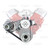 TSP DS45405 Big Block Chevy Gilmer Pulley Kit Mid Mount Alternator 